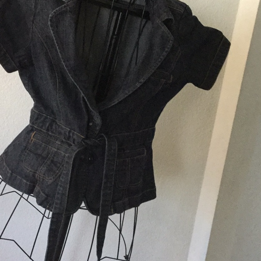 Jean guess short sleeve jacket
